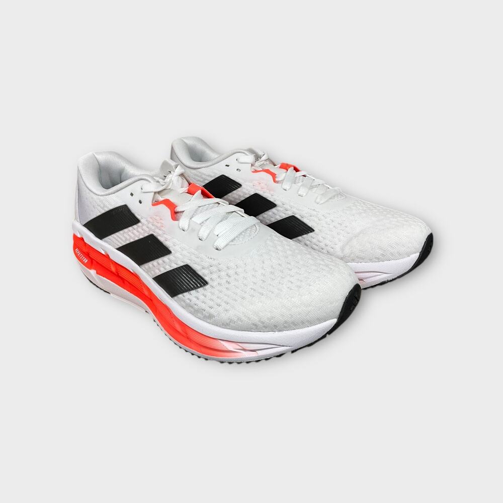 adidas Adistar 3 Men's Sneaker (White/Black/Solar Red, US 11.5)